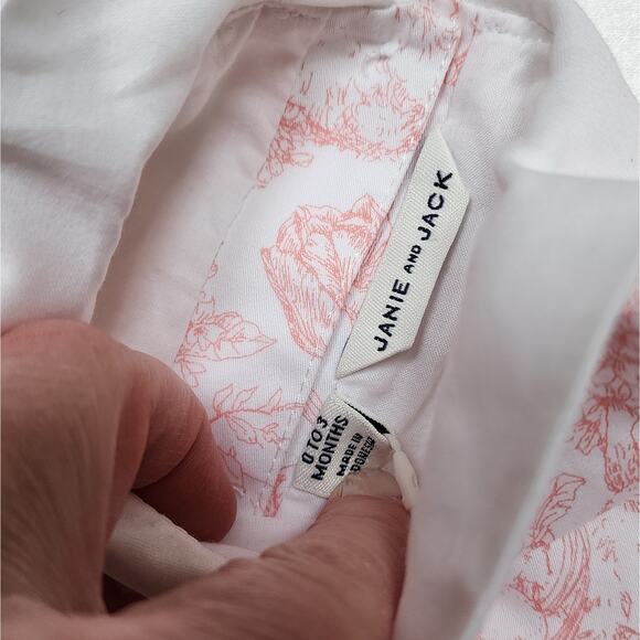 NWT Janie and Jack Rabbit Toile Print Dress - Picture 2 of 7